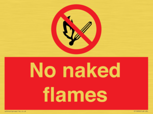 No naked flames
